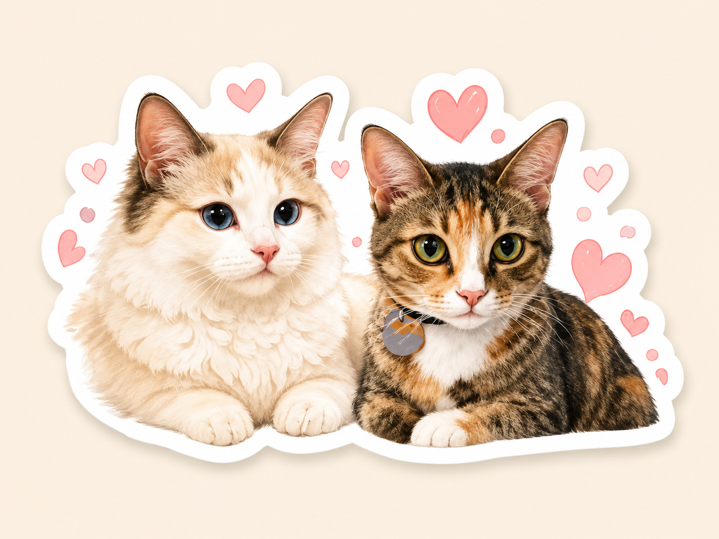 Lylo & Mingming Best Friends Sticker